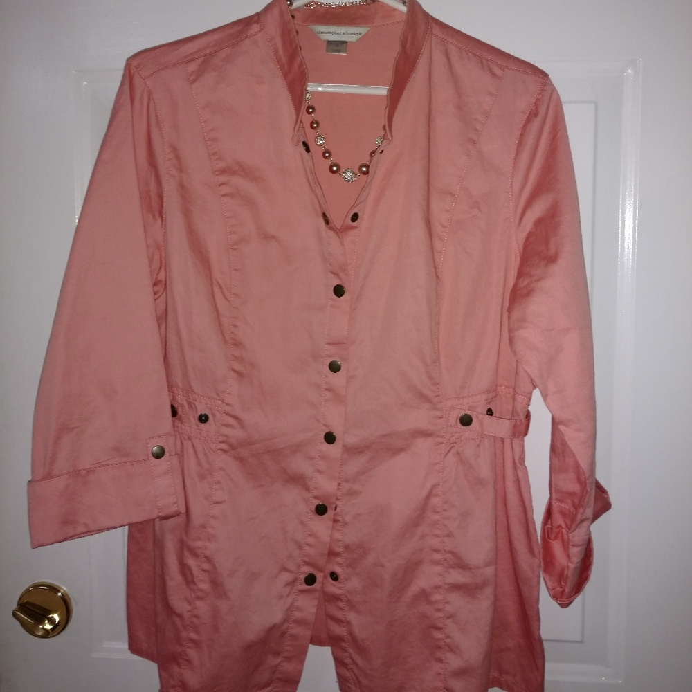 Christopher & Banks Coral Top